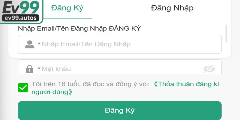 Hướng dẫn quy trình thực hiện đăng ký EV99 